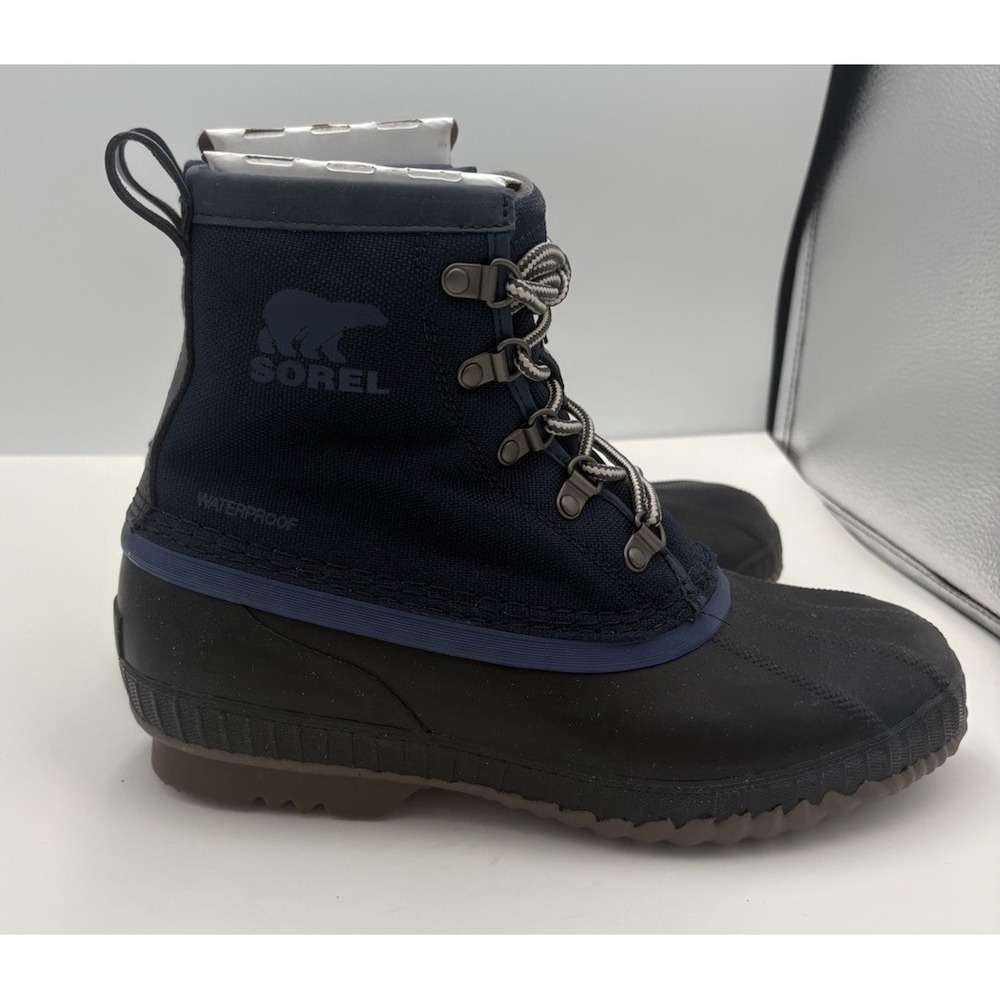 Sorel Cheyanne‎ II Short Nylon Duck Boots Collegiate Navy 8 New